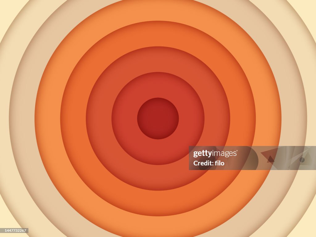 Circle Depth Layers Abstract Background