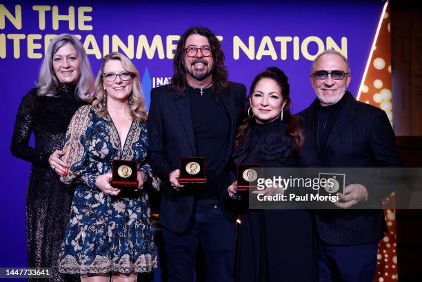 Anthea M. Hartig, Elizabeth MacMillan Director, National Museum of American History, joins honorees Susan Tedeschi, Dave Grohl, Gloria Estefan, and...