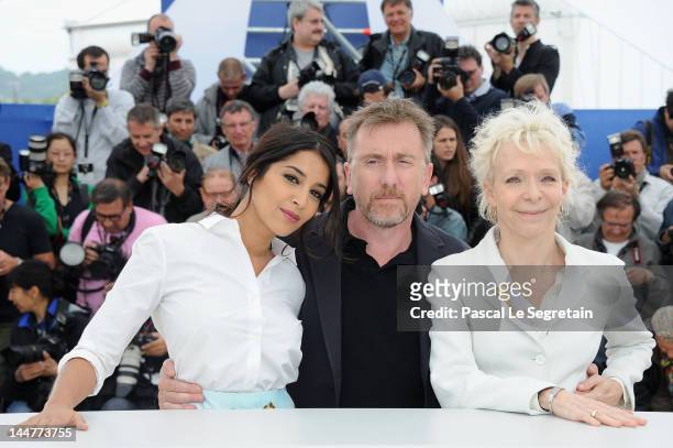 President of the Jury, Tim Roth and Jurors Leila Bekhti and Tonie Marshall pose at the Jury Un Certain Regard photocall during the 65th Annual Cannes...