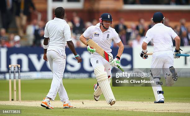 Jonny Bairstow of England in action during day three of the 1st Investec Test Match between England and the West Indies at Lord's Cricket Ground on...