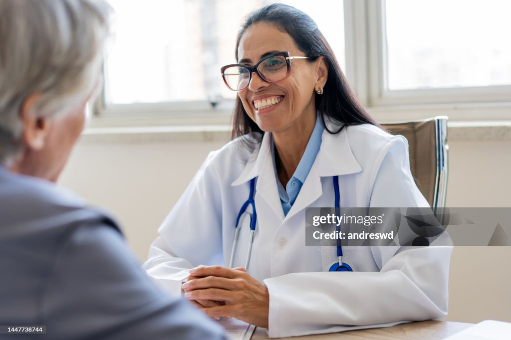 Medical doctor attending a patient