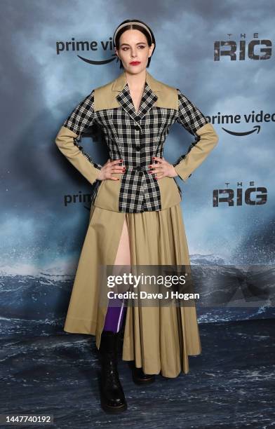 Emily Hampshire attends "The Rig" Global Premiere at Regent Street Cinema on December 08, 2022 in London, England.