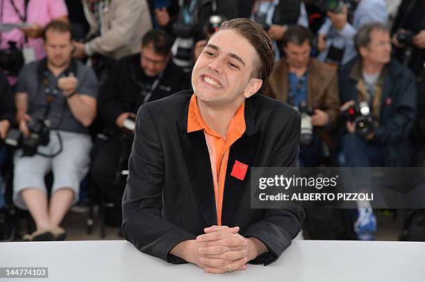 Canadian director Xavier Dolan poses during the photocall of "Laurence Anyways" presented in the "Un Certain Regard" selection at the 65th Cannes...