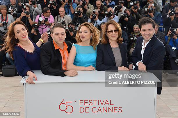 Canadian actress Monia Chokri, Canadian director Xavier Dolan, Canadian actress Suzanne Clement, French actress Nathalie Baye and French actor Melvil...