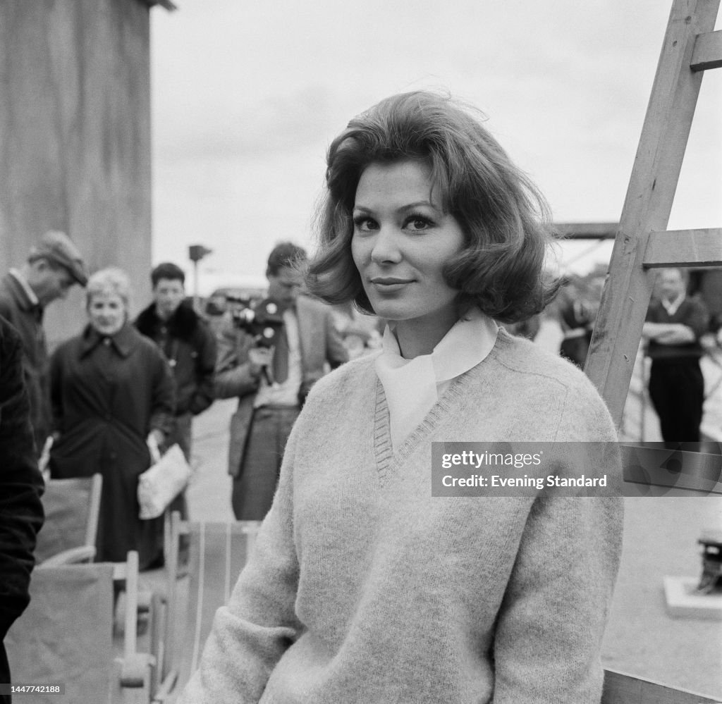 Irina Demich On Film Set