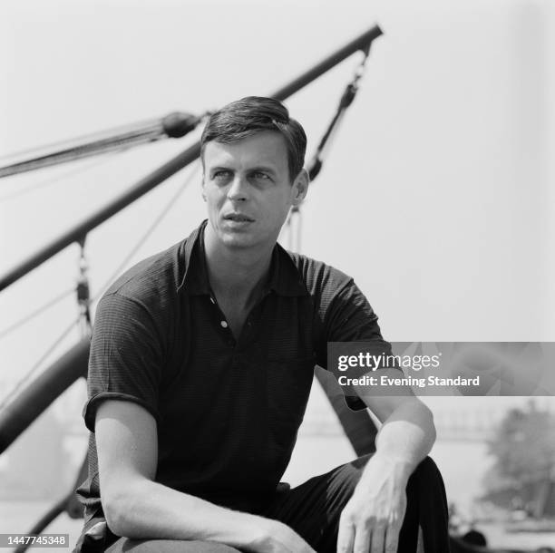 American journalist George Plimpton pictured on August 16th, 1961.