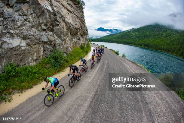 transrockies gravel royale bicycle race - evento de ciclismo imagens e fotografias de stock