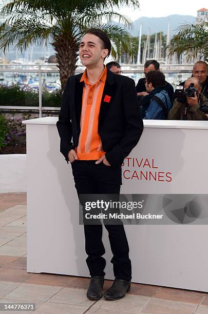 Director Xavier Dolan poses at the 'Laurence Anyways' photocall during the 65th Annual Cannes Film Festival at Palais des Festivals on May 19, 2012...