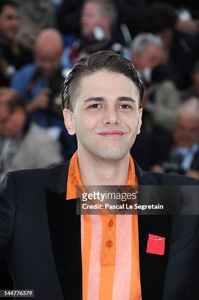 Director Xavier Dolan poses at the 'Laurence Anyways' photocall during the 65th Annual Cannes Film Festival at Palais des Festivals on May 19, 2012...