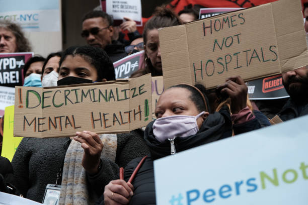 NY: Demonstration Held At NYC's City Hall Against Mayor Adams' Plan For Mentally Ill Homeless