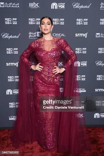 Yasmine Sabri attends the Closing Night Gala Red Carpet at the Red Sea International Film Festival on December 08, 2022 in Jeddah, Saudi Arabia.