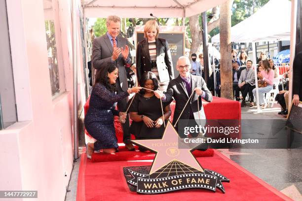 Lupita Sanchez Cornejo, Hollywood Chamber of Commerce Chair, Will Ferrell, Octavia Spencer, Allison Janney and Mitch O'Farrell attends the Hollywood...