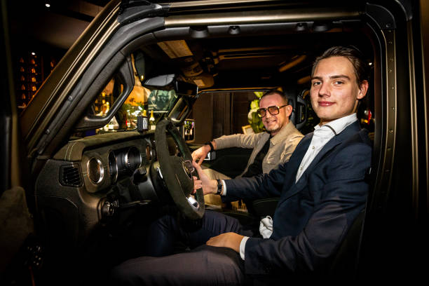 NLD: Prince Bernhard Of The Netherlands Presents His Son Samuel's  Car  Brand In Amstelveen