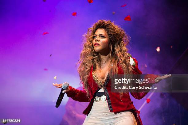 Lil' Kim performs at Paradise Theater on May 18, 2012 in New York City.