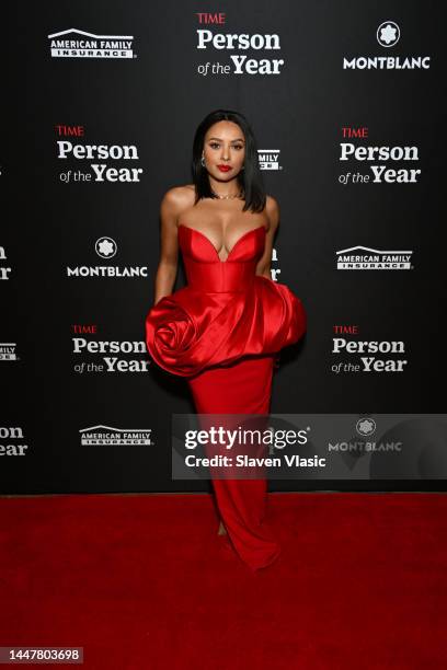 Kat Graham attends the TIME Person Of The Year Reception In NYC at The Plaza Hotel on December 08, 2022 in New York City.