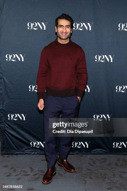 Kumail Nanjiani attends Kumail Nanjiani in Conversation with Josh Horowitz at 92NY on December 08, 2022 in New York City.