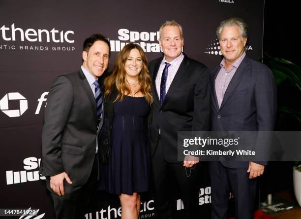 Alan Springer, Hillary Drezner, Chris Pirrone and Sports Illustrated CEO Ross Levinsohn attend the 2022 Sports Illustrated Sportsperson of the Year...