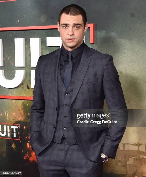 Noah Centineo attends the World Premiere Of Netflix's "The Recruit" at AMC The Grove 14 on December 08, 2022 in Los Angeles, California.
