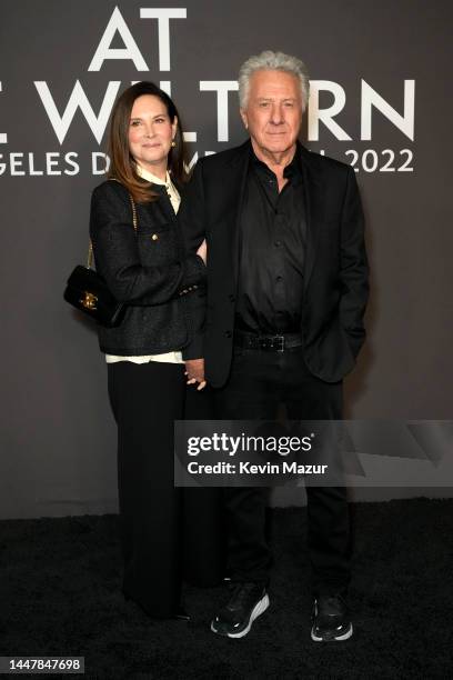 Lisa Hoffman and Dustin Hoffman attend Celine at The Wiltern on December 08, 2022 in Los Angeles, California.