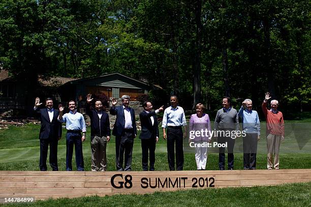 European Commission President Jose Manuel Barroso, Russian Prime Minister Dmitry Medvedev, Japanese Prime Minister Yoshihiko Noda, Canadian Prime...