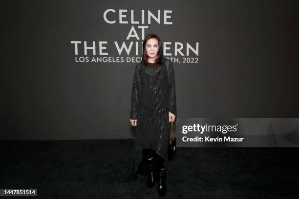Priscilla Presley attends Celine at The Wiltern on December 08, 2022 in Los Angeles, California.