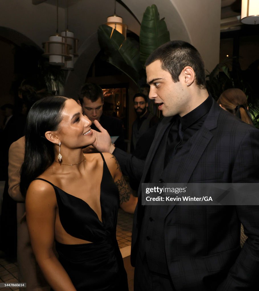 Fivel Stewart and Noah Centineo pose at the after party for the... News ...