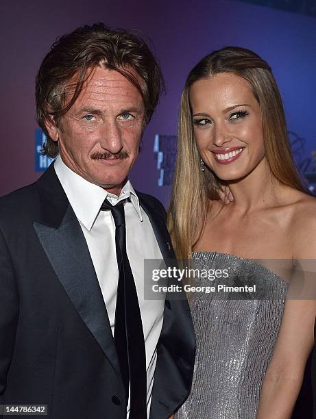 Actor Sean Penn and model Petra Nemcova attend the Haiti Carnival in Cannes Benefitting J/P HRO, Artists for Peace and Justice & Happy Hearts Fund...