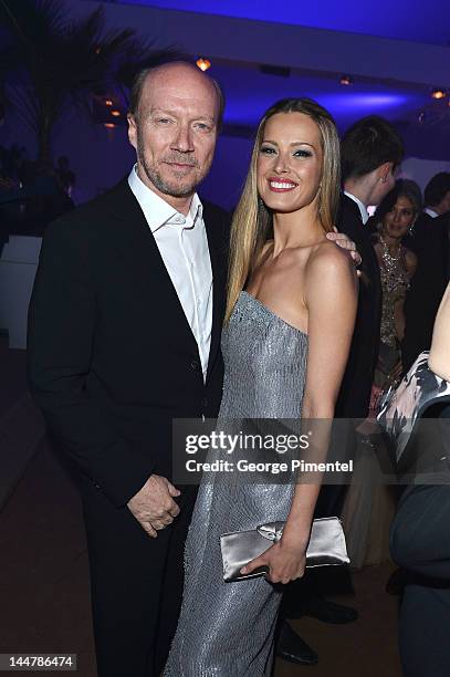 Paul Haggis and Petra Nemcova attend the Haiti Carnival in Cannes Benefitting J/P HRO, Artists for Peace and Justice & Happy Hearts Fund Presented By...