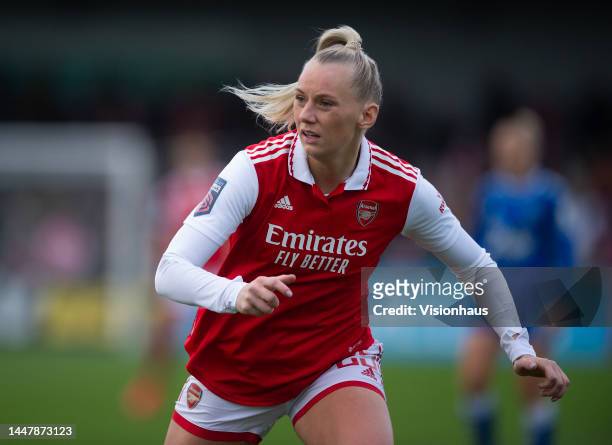 Stina Blackstenius of Arsenal Women during the FA Women's Super League match between Arsenal and Everton FC at Meadow Park on December 03, 2022 in...