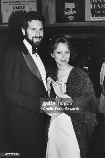 American financial adviser Bruce Tyson and his wife, American actress and comedian Shelley Long attend the opening night of 'The Second City' at the...