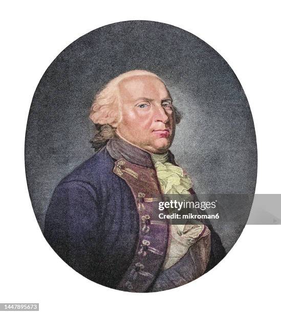 portrait of frederick william ii (25 september 1744 – 16 november 1797) king of prussia from 1786 until his death in 1797 - frederick william ii stock pictures, royalty-free photos & images