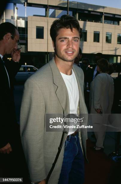 David Charvet at the Premiere of 'First Knight', Academy Theatre, Beverly Hills, California, United States, 19th June 1995.