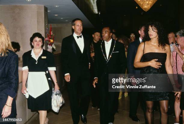 Chevy Chase and Leon Spinks attend Richard Pryor's Tribute at Beverly Hilton Hotel in Beverly Hills, California, United States, 7th September 1991.