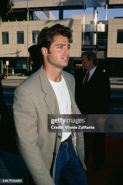 David Charvet at the Premiere of 'First Knight', Academy Theatre, Beverly Hills, California, United States, 19th June 1995.