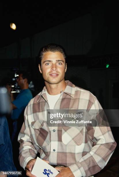 David Charvet attends the premiere of "The Scout" at Mann Village Theater in Westwood, California, United States, 26th September 1994.