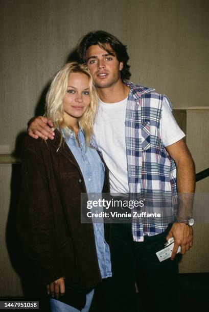 Pamela Anderson and David Charvet, United States, circa 1992.