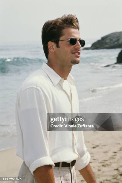 David Charvet at the Premiere of 'Clueless', Leo Carrillo State Beach, Malibu, California, United States, 7th July 1995.