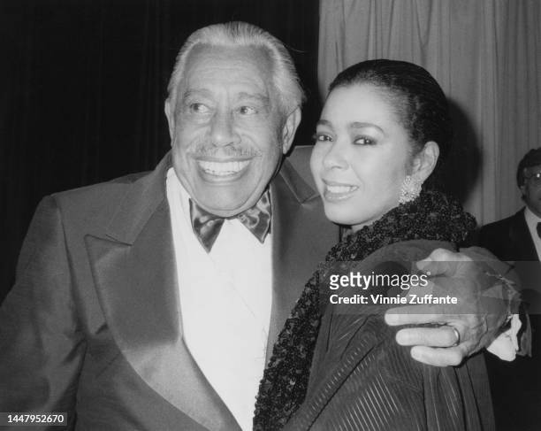 Cab Calloway and Irene Cara attends the American Image Awards at Sheraton Hotel in New York City, New York, United States, 8th November 1984.