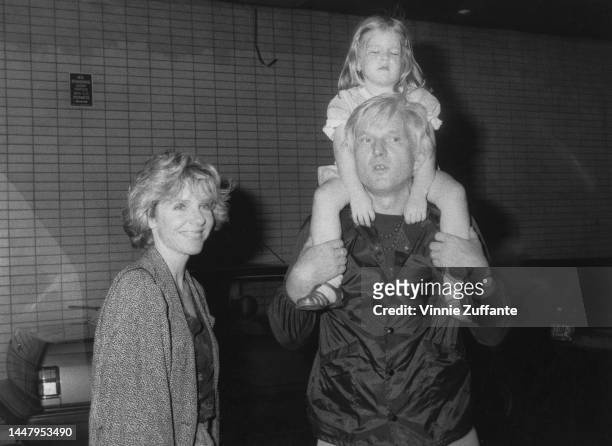 Jill Clayburgh, her husband David Rave and their daughter Lily Rabe in New York City, circa 1980s.