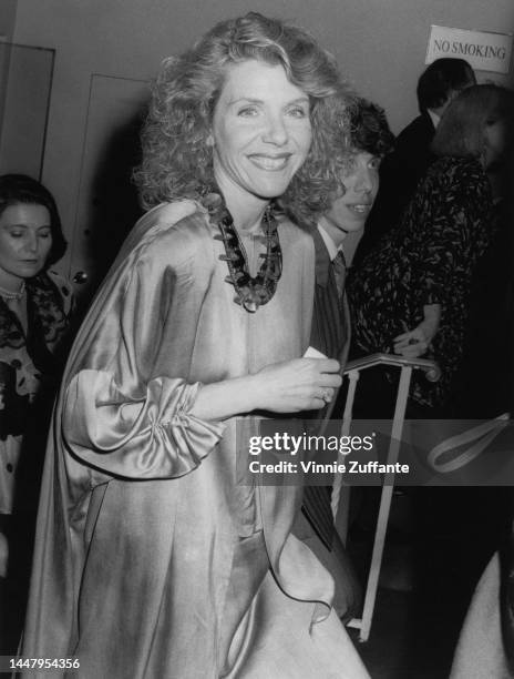 Jill Clayburgh attends "Carrie" musical opening night, circa 1988.