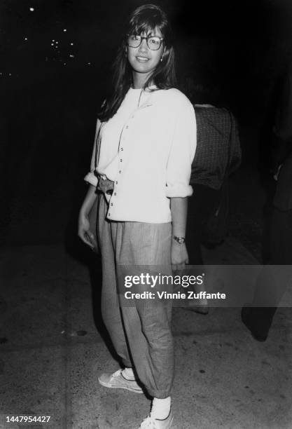 Phoebe Cates attends an event, circa 1980s.