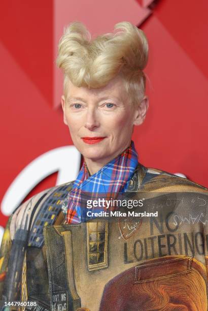 Tilda Swinton attends The Fashion Awards 2022 at the Royal Albert Hall on December 05, 2022 in London, England.