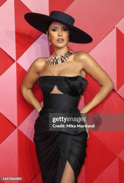 Maya Jama attends The Fashion Awards 2022 at the Royal Albert Hall on December 05, 2022 in London, England.