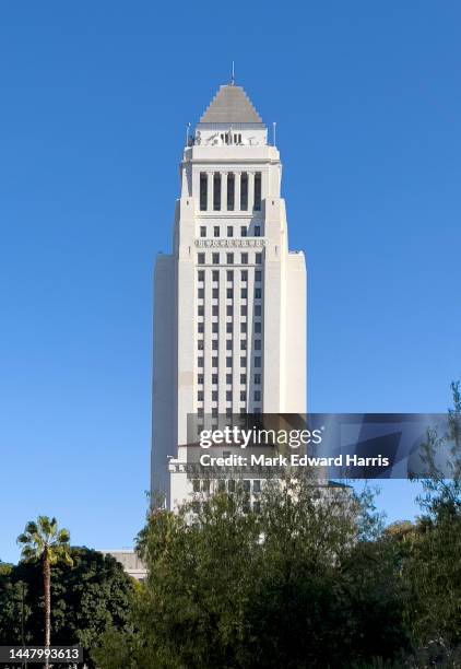 los angeles city hall - los angeles city hall stock-fotos und bilder