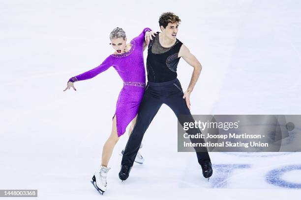 Piper Gilles and Paul Poirier of Canada compete in the Ice Dance Rhythm Dance during the ISU Grand Prix of Figure Skating Final at Palavela Arena on...