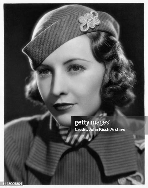 Publicity portrait of American actress Barbara Stanwyck , 1933.