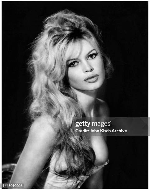 Publicity portrait of French actress Brigitte Bardot, 1963.