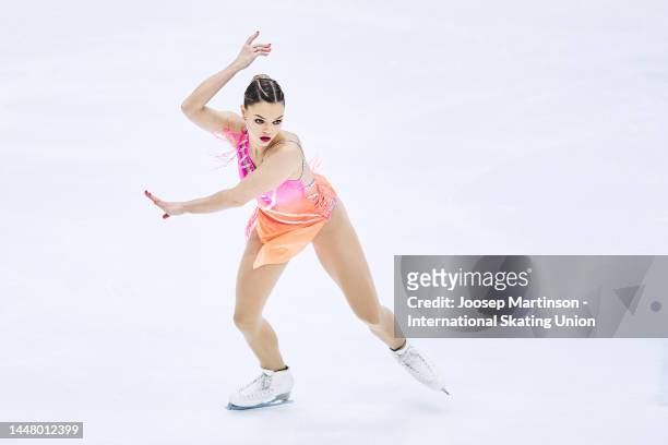 Loena Hendrickx of Belgium competes in the Women's Short Program during the ISU Grand Prix of Figure Skating Final at Palavela Arena on December 09,...