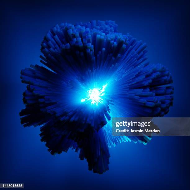 abstract light explosion render - big bang foto e immagini stock