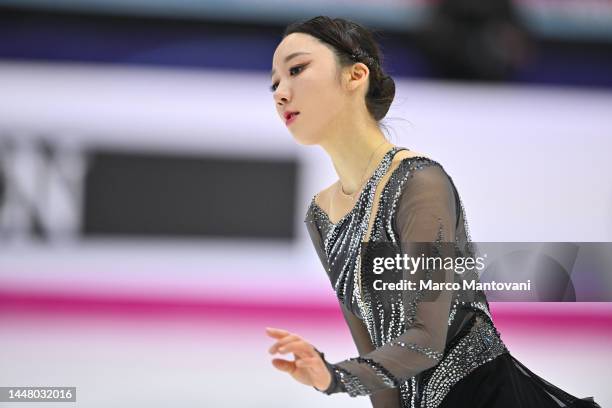 Yelim Kim of South Korea competes in Women Short Program of the ISU Grand Prix of Figure Skating Final 2022 on December 09, 2022 in Turin, Italy.